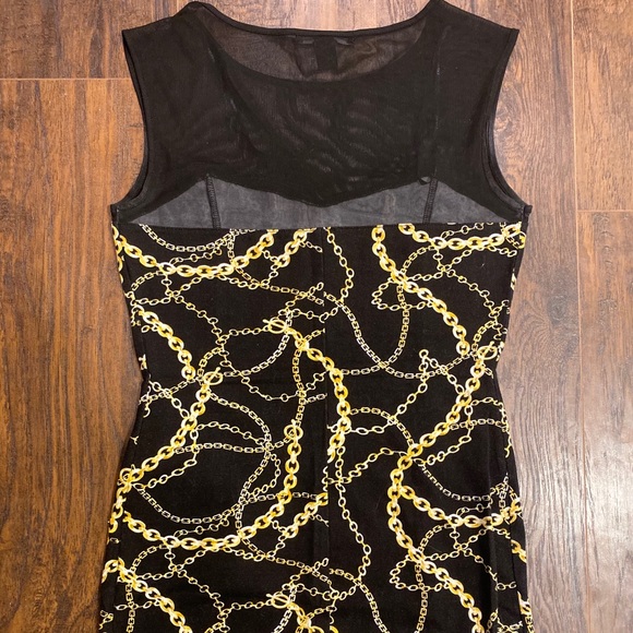 Forever 21 Black and Gold dress - Picture 2 of 4
